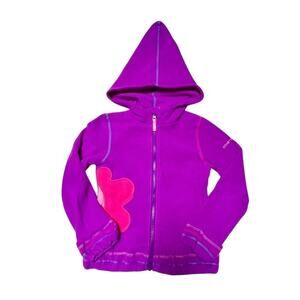 Obermeyer Fleece Flower Appliqué Sweatshirt Size 6/7